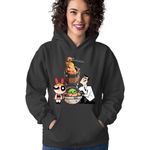 Fashion, accesorii si bijuterii - Femei - Imbracaminte femei - Hanorace femei - Hanorac Femei Clash of Clans Powerpuff Girls Blossom Baby Yoda, negru,  marime S - Infinity.ro
