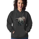 Fashion, accesorii si bijuterii - Femei - Imbracaminte femei - Hanorace femei - Hanorac Femei Jurassic Park Velociraptor Species Ancestor, negru,  marime S - Infinity.ro