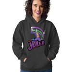 Fashion, accesorii si bijuterii - Femei - Imbracaminte femei - Hanorace femei - Hanorac Femei Joker Logo Funny Suit Sad Story Batman, negru,  marime S - Infinity.ro