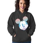 Fashion, accesorii si bijuterii - Femei - Imbracaminte femei - Hanorace femei - Hanorac Femei Mickey Mouse Pastels Colors Smooth Cartoon Animation, negru,  marime S - Infinity.ro