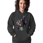 Fashion, accesorii si bijuterii - Femei - Imbracaminte femei - Hanorace femei - Hanorac Femei Clash Royale Among Horse Witcher Ride Strategy, negru,  marime S - Infinity.ro