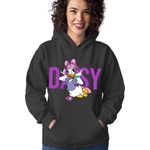 Fashion, accesorii si bijuterii - Femei - Imbracaminte femei - Hanorace femei - Hanorac Femei Donald Duck Music Cartoon Super, negru,  marime S - Infinity.ro