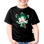 Fashion, accesorii si bijuterii - Copii - Imbracaminte copii - Tricouri copii - Tricou copii My Hero Academia Deku Izuku Midoriya, negru, XS Copii - Infinity.ro