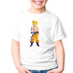Fashion, accesorii si bijuterii - Copii - Imbracaminte copii - Tricouri copii - Tricou copii Son Goku Dragon Ball Samurai Japan, alb, S Copii - Infinity.ro