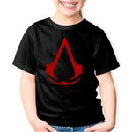 Fashion, accesorii si bijuterii - Copii - Imbracaminte copii - Tricouri copii - Tricou copii Silent Killer Assassin's Creed Logo Crest, negru, S Copii - Infinity.ro
