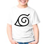 Fashion, accesorii si bijuterii - Copii - Imbracaminte copii - Tricouri copii - Tricou copii Naruto Simbol Hidden Leaf Anime, alb, XL Copii - Infinity.ro