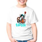 Fashion, accesorii si bijuterii - Copii - Imbracaminte copii - Tricouri copii - Tricou copii My Hero Academia Tiktok Tik Tok Anime, alb, S Copii - Infinity.ro