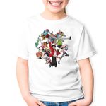 Fashion, accesorii si bijuterii - Copii - Imbracaminte copii - Tricouri copii - Tricou copii One Piece Crew Echipaj Pirati Monkey Luffy Gang, alb, M Copii - Infinity.ro