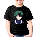 Fashion, accesorii si bijuterii - Copii - Imbracaminte copii - Tricouri copii - Tricou copii Hero Academy Deku Rebel Gamer Anime, negru, XS Copii - Infinity.ro