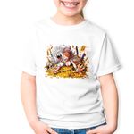 Fashion, accesorii si bijuterii - Copii - Imbracaminte copii - Tricouri copii - Tricou copii One Piece Nami Comoara Leu Lion Cat, alb, M Copii - Infinity.ro