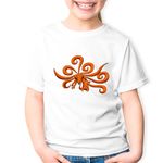 Fashion, accesorii si bijuterii - Copii - Imbracaminte copii - Tricouri copii - Tricou copii Naruto Dragon Vulpe Orange Fox Anime, alb, M Copii - Infinity.ro