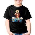 Fashion, accesorii si bijuterii - Copii - Imbracaminte copii - Tricouri copii - Tricou copii One Piece Monkey D Luffy Zen Marinar, negru, S Copii - Infinity.ro