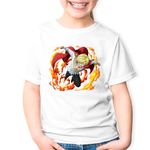 Fashion, accesorii si bijuterii - Copii - Imbracaminte copii - Tricouri copii - Tricou copii Sanji Vinsmoke One Piece Black Leg, alb, S Copii - Infinity.ro