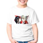 Fashion, accesorii si bijuterii - Copii - Imbracaminte copii - Tricouri copii - Tricou copii Kakegurui Runa Yumeko Poker Anime, alb, S Copii - Infinity.ro