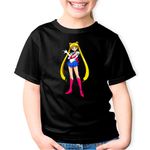 Fashion, accesorii si bijuterii - Copii - Imbracaminte copii - Tricouri copii - Tricou copii Sailor Moon Karate Arte Martiale Girl, negru, L Copii - Infinity.ro