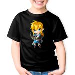 Fashion, accesorii si bijuterii - Copii - Imbracaminte copii - Tricouri copii - Tricou copii Legend of Zelda Fantasy Game Breath, negru, XS Copii - Infinity.ro