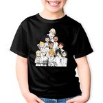 Fashion, accesorii si bijuterii - Copii - Imbracaminte copii - Tricouri copii - Tricou copii The Promised Neverland Toata Echipa, negru, XS Copii - Infinity.ro
