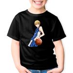 Fashion, accesorii si bijuterii - Copii - Imbracaminte copii - Tricouri copii - Tricou copii Kuroko no Basket Ryota Kise Play Anime, negru, M Copii - Infinity.ro