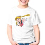 Fashion, accesorii si bijuterii - Copii - Imbracaminte copii - Tricouri copii - Tricou copii Sailor Moon Usagi Tsukino Anime Manga, alb, XS Copii - Infinity.ro