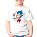 Fashion, accesorii si bijuterii - Copii - Imbracaminte copii - Tricouri copii - Tricou copii Sonic Mania Free Riders Video Game, alb, S Copii - Infinity.ro