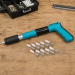 Casa si Gradina - Constructii - Scule electrice si accesorii - Scule multifunctionale si accesorii - Pistol de Cuie Manual MRG M1229, Pentru Cuie Beton Metal, Calibru 7.3 mm - Infinity.ro