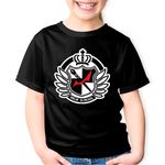 Fashion, accesorii si bijuterii - Copii - Imbracaminte copii - Tricouri copii - Tricou copii Killing School Life Logo Danganronpa, negru, XS Copii - Infinity.ro