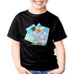 Fashion, accesorii si bijuterii - Copii - Imbracaminte copii - Tricouri copii - Tricou copii The Promised Neverland Libertate Evadare Anime, negru, S Copii - Infinity.ro