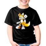 Fashion, accesorii si bijuterii - Copii - Imbracaminte copii - Tricouri copii - Tricou copii Tails Sonic Free Riders Mega Chaos, negru, M Copii - Infinity.ro