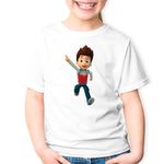 Fashion, accesorii si bijuterii - Copii - Imbracaminte copii - Tricouri copii - Tricou copii Paw Patrol Ryder Politist Patrula Among us, alb, M Copii - Infinity.ro