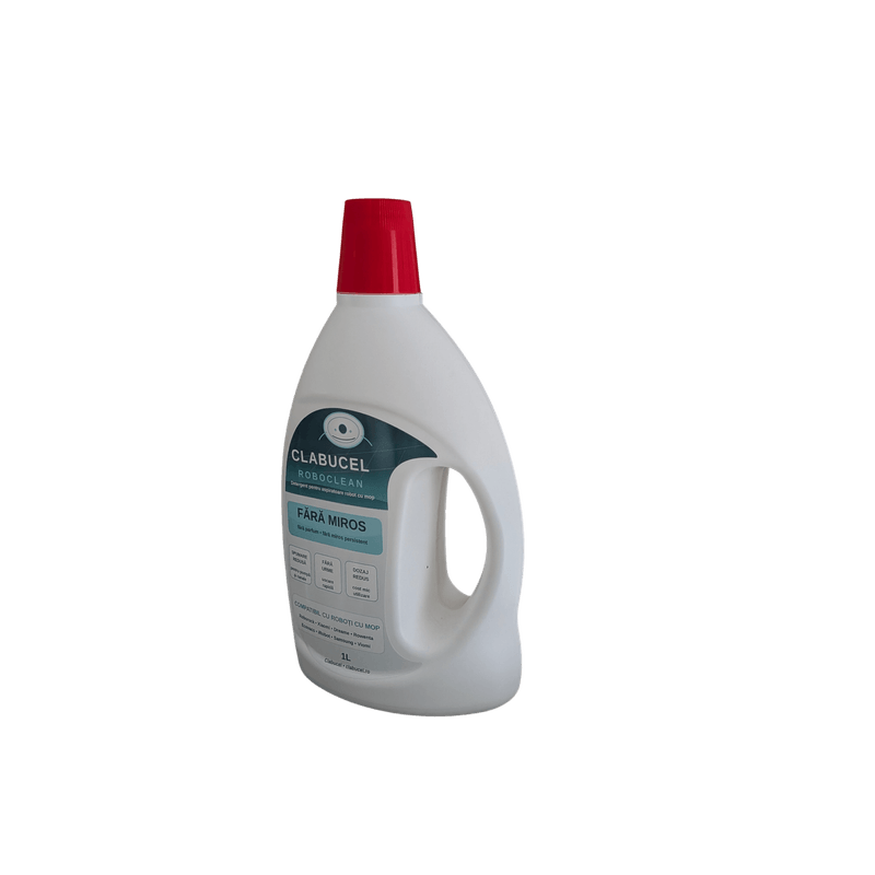 Electronice si Electrocasnice - Ingrijirea locuintei - Accesorii aparate pentru ingrijirea locuintei - Detergent Clăbucel pentru aspirator robot cu Mop Universal compatibil cu orice Robot cu Mop 1000ml - Infinity.ro