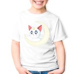 Fashion, accesorii si bijuterii - Copii - Imbracaminte copii - Tricouri copii - Tricou copii Sailor Moon Artemis Love Gift Dragobete Anime, alb, S Copii - Infinity.ro