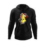 Fashion, accesorii si bijuterii - Barbati - Imbracaminte - Hanorace barbati - Hanorac barbati Agent Peely Fortnite Primal SMG, negru, marime S - Infinity.ro