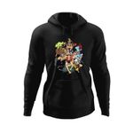 Fashion, accesorii si bijuterii - Barbati - Imbracaminte - Hanorace barbati - Hanorac barbati All Crew Gang One Piece Echipaj Pirati, negru, marime S - Infinity.ro