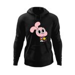 Fashion, accesorii si bijuterii - Barbati - Imbracaminte - Hanorace barbati - Hanorac barbati Anais Watterson Gumball Sora Darwin, negru, marime S - Infinity.ro