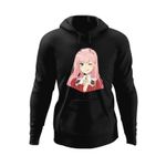 Fashion, accesorii si bijuterii - Barbati - Imbracaminte - Hanorace barbati - Hanorac barbati Android Robot Human Klaxo Zero Two, negru, marime S - Infinity.ro