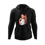 Fashion, accesorii si bijuterii - Barbati - Imbracaminte - Hanorace barbati - Hanorac barbati Ariana Grande Cloud Merch Thank U, negru, marime S - Infinity.ro
