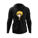 Fashion, accesorii si bijuterii - Barbati - Imbracaminte - Hanorace barbati - Hanorac barbati Attack on Titan Armin Arlert Anime Manga, negru, marime S - Infinity.ro