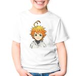 Fashion, accesorii si bijuterii - Copii - Imbracaminte copii - Tricouri copii - Tricou copii The Promised Neverland Emma Anime Manga, alb, L Copii - Infinity.ro