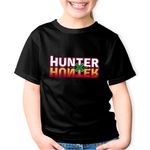 Fashion, accesorii si bijuterii - Copii - Imbracaminte copii - Tricouri copii - Tricou copii Logo Hunter x Hunter Anime Manga, negru, S Copii - Infinity.ro