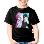 Fashion, accesorii si bijuterii - Copii - Imbracaminte copii - Tricouri copii - Tricou copii Hunter x Hunter Gon Killua Friends, negru, M Copii - Infinity.ro
