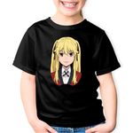 Fashion, accesorii si bijuterii - Copii - Imbracaminte copii - Tricouri copii - Tricou copii Kakegurui Runa Yomozuki Fan Art Anime, negru, M Copii - Infinity.ro