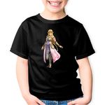 Fashion, accesorii si bijuterii - Copii - Imbracaminte copii - Tricouri copii - Tricou copii Legend of Zelda Breath of the Wild Printesa, negru, XL Copii - Infinity.ro
