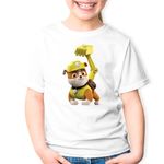 Fashion, accesorii si bijuterii - Copii - Imbracaminte copii - Tricouri copii - Tricou copii Paw Patrol Bulldog Chase Excavator Reparatii, alb, L Copii - Infinity.ro