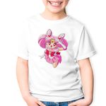 Fashion, accesorii si bijuterii - Copii - Imbracaminte copii - Tricouri copii - Tricou copii Sailor Moon Chibiusa Pink Craciun, alb, XL Copii - Infinity.ro