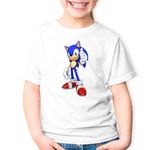 Fashion, accesorii si bijuterii - Copii - Imbracaminte copii - Tricouri copii - Tricou copii Sonic the Hedgehog Curier Cursa Sprinter, alb, S Copii - Infinity.ro