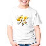 Fashion, accesorii si bijuterii - Copii - Imbracaminte copii - Tricouri copii - Tricou copii Sonic Chaos Tails Doctor Eggman, alb, M Copii - Infinity.ro