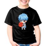 Fashion, accesorii si bijuterii - Copii - Imbracaminte copii - Tricouri copii - Tricou copii Kuroko no Basket Tetsuya Bebe Chibi Anime, negru, L Copii - Infinity.ro