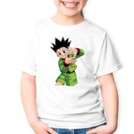 Fashion, accesorii si bijuterii - Copii - Imbracaminte copii - Tricouri copii - Tricou copii Hunter x Hunter Gon Freecss Vanator, alb, XS Copii - Infinity.ro
