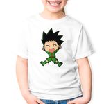 Fashion, accesorii si bijuterii - Copii - Imbracaminte copii - Tricouri copii - Tricou copii Hunter x Hunter Gon Freecss Anime, alb, L Copii - Infinity.ro