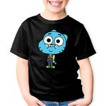 Fashion, accesorii si bijuterii - Copii - Imbracaminte copii - Tricouri copii - Tricou copii Gumball World Bebelino Desene Animate, negru, L Copii - Infinity.ro